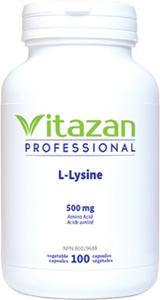 L-Lysine 500mg, 100 Caps, Vitazan