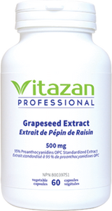 Grapeseed Extract 500mg, 60 Caps, Vitazan