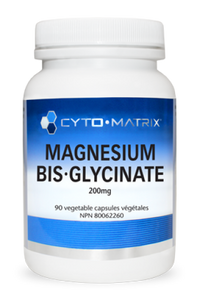 Magnesium Bis-Glycinate 200mg, 90 Veg Caps, Cytomatrix