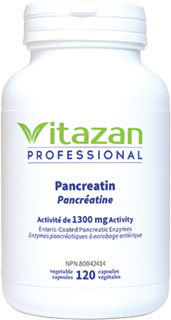 Pancreatin, 120 Veg Caps, Vitazan