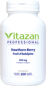 Hawthorn Berry 500mg, 100 Veg Caps, Vitazan