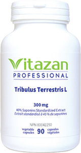 Tribulus Terrestris L 300mg, 90 Veg Caps, Vitazan