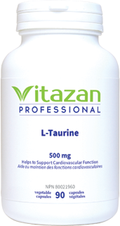 L-Taurine 500mg, 90 Caps, Vitazan