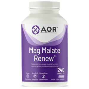 Mag Malate Renew, 120 and 240 Caps, AOR