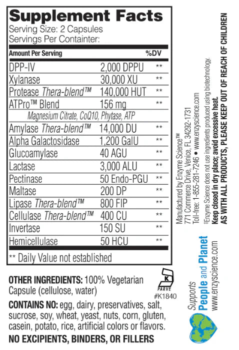 Intolerance Complex 90 Caps, Enzyme Science